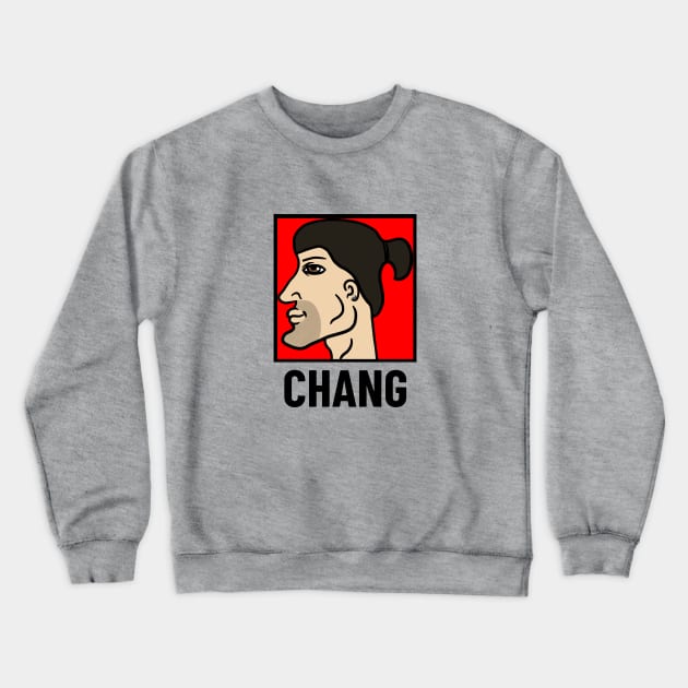 Chang Chad Meme Apparel Crewneck Sweatshirt by Chad Corner